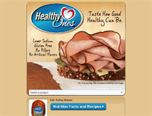 Tablet Screenshot of healthyones.com